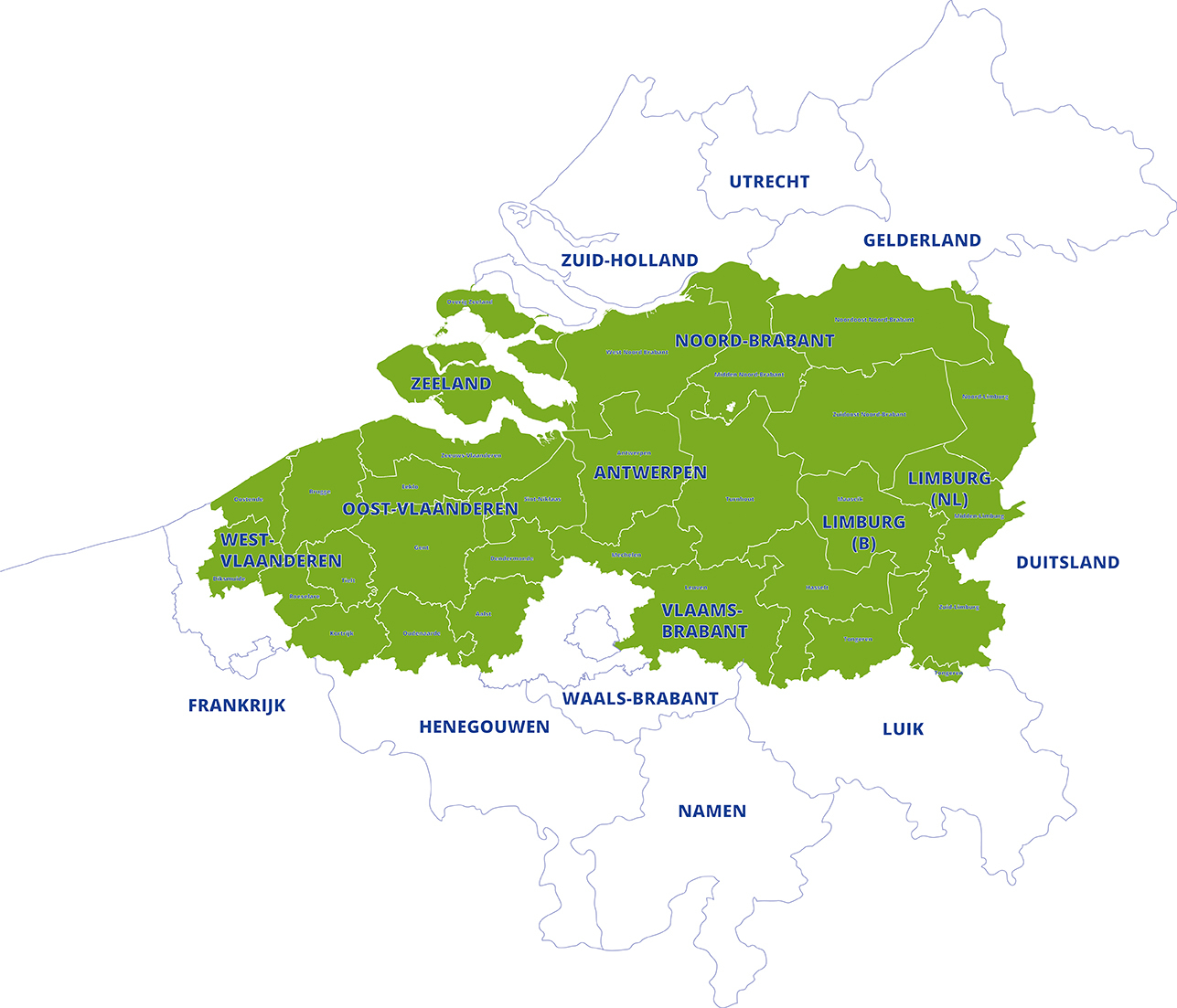 grensregio Vlaanderen-Nederland